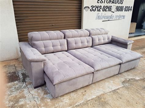 sofa retratil reclinavel 3 metros